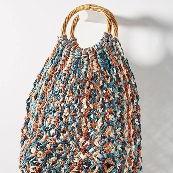 NWOT Serpui Marie Macreme Basket Bag - Picture 3 of 7